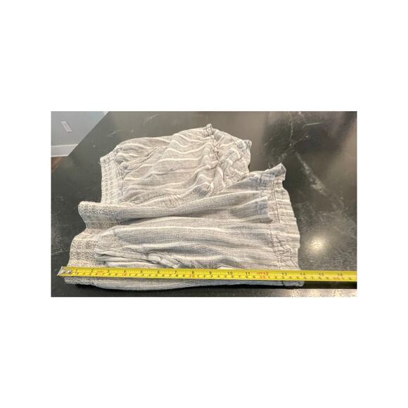 BRIGGS linen blend blk/white stripe baggy shorts XL - Picture 6 of 9